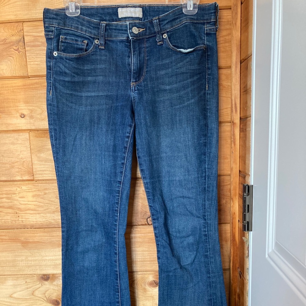 Banana republic petite flared denim